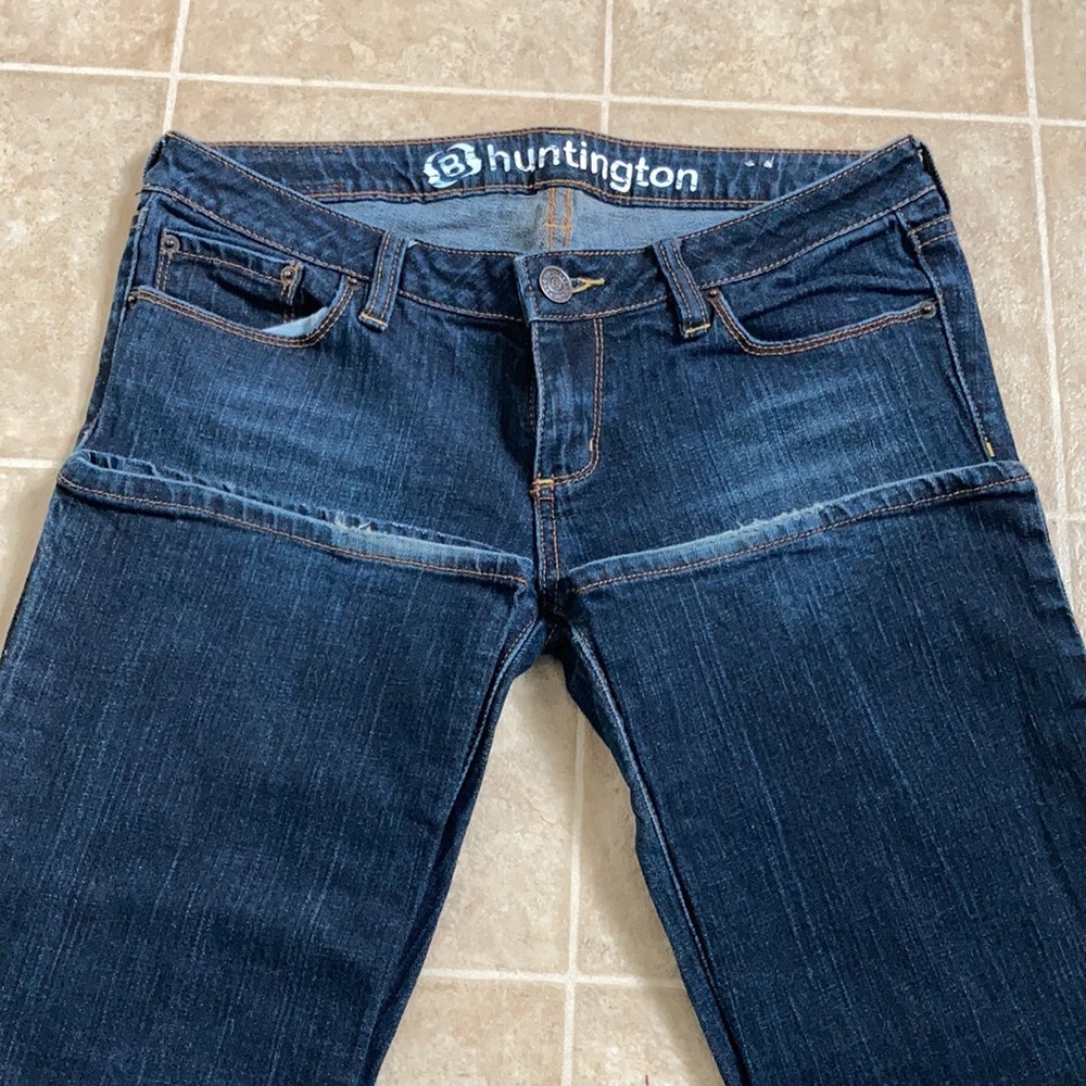 Huntington Juniors Flare Blue Jeans - Size 7 Reg - Picture 2 of 8